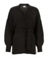 Le Kasha Cardigan In Cashmere Nero Donna In Chocolat