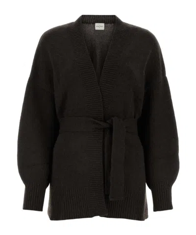 Le Kasha Dark Brown Cashmere Cardigan