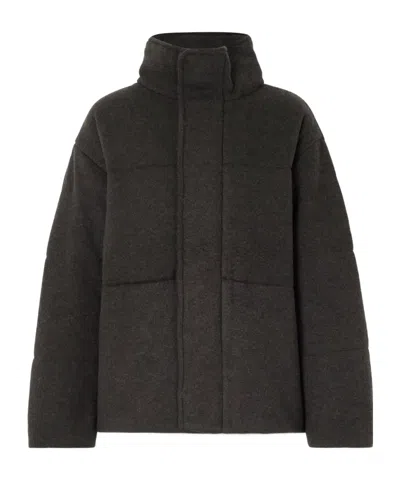 Le Kasha Dillon Padded Organic Cashmere Jacket In Black