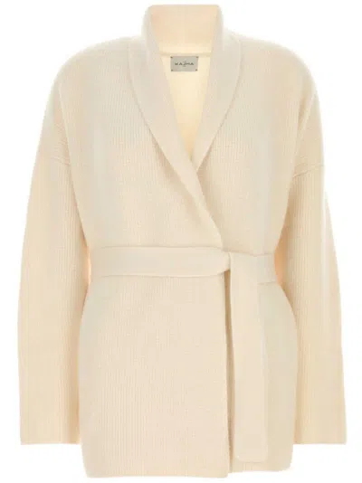 Le Kasha Cardigan Lucern In Cashmere Bianco Donna In White