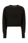 Le Kasha Chocolate Cashmere Menorca Sweater In Black