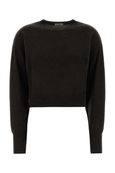 Le Kasha Chocolate Cashmere Menorca Sweater In Black