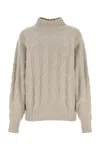 Le Kasha Maglione Modena Oversize In Cashmere Sabbia Donna