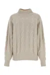 Le Kasha Maglione Modena Oversize In Cashmere Sabbia Donna In Lightbeige