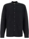 Le Kasha Midnight Blue Cashmere Minsk Shirt In Black
