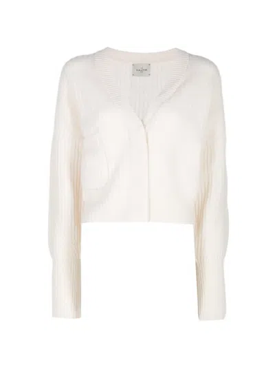 Le Kasha Monaco Ribbed-knit Cardigan In Neutrals