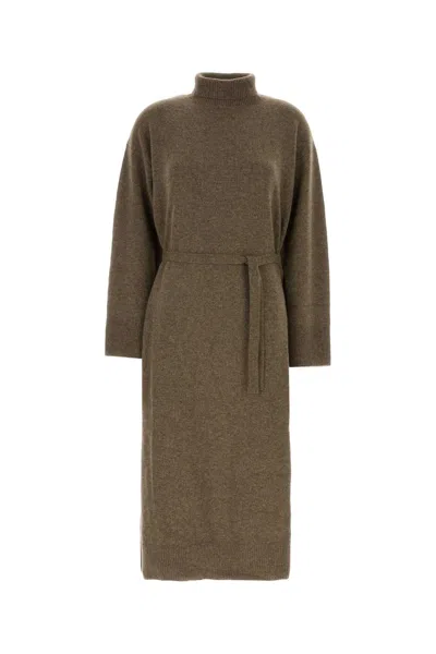 Le Kasha Mud Cashmere Tsalgar Dress In Brown