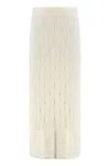 Le Kasha Openwork-knit Skirt