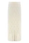 Le Kasha Openwork-knit Skirt