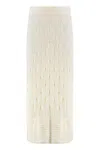 Le Kasha Openwork-knit Skirt