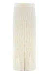 Le Kasha Openwork-knit Skirt