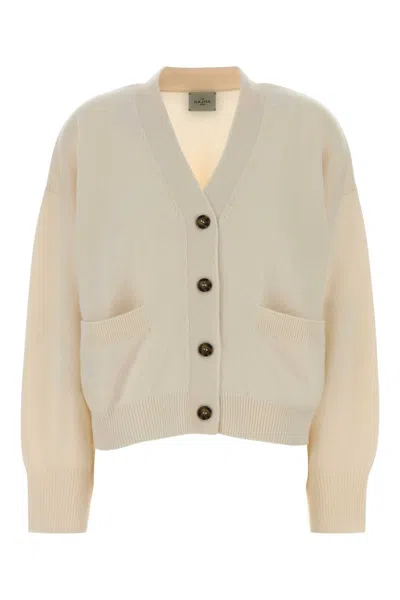 Le Kasha Organic Cashmere Cardigan For Women In White