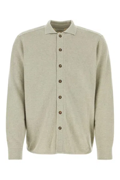 Le Kasha Organic Cashmere Cardigan In Gray