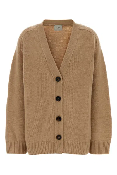 Le Kasha Organic Cashmere Cardigan In Neutral