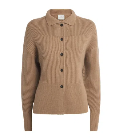 Le Kasha Organic Cashmere Kalaru Cardigan In White