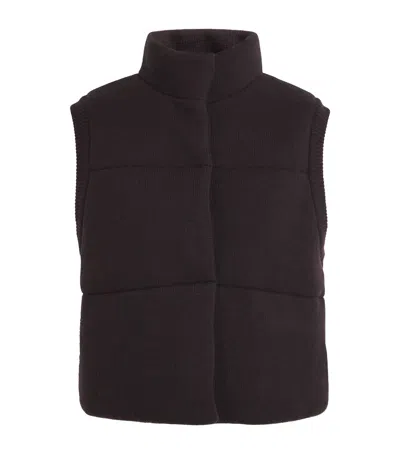 Le Kasha Organic Cashmere Montana Gilet In Purple