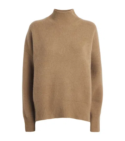 Le Kasha Organic Cashmere Nantes Sweater In Brown