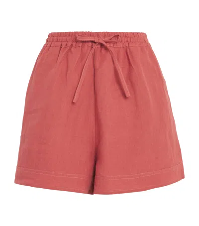 Le Kasha Organic Linen Tabal Shorts