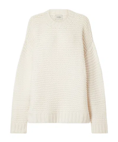 Le Kasha Oversized Cashmere Sweater In White