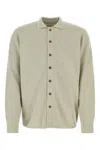 Le Kasha Light Grey Cashmere Cardigan In Grey