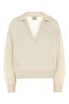Le Kasha White Cashmere Oversize Jackson Sweater In Neutral