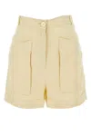 Le Kasha Shorts Ashraf In Lino Avorio Donna In Neutral
