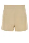 Le Kasha Beige Linen Ezbet Shorts In Brown