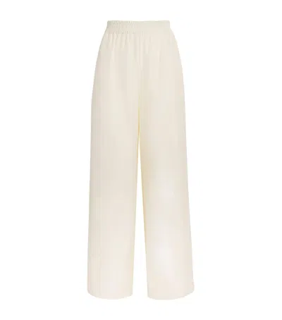 Le Kasha Silk Pamir Wide-leg Trousers In White