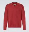 Le Kasha Sitia Cashmere Polo Sweater In Red