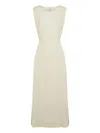 Le Kasha Womens Yellow Antalya Semi-sheer Maxi Cover-up Dress In Neutral