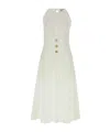 Le Kasha White Linen Jesmah Dress In White