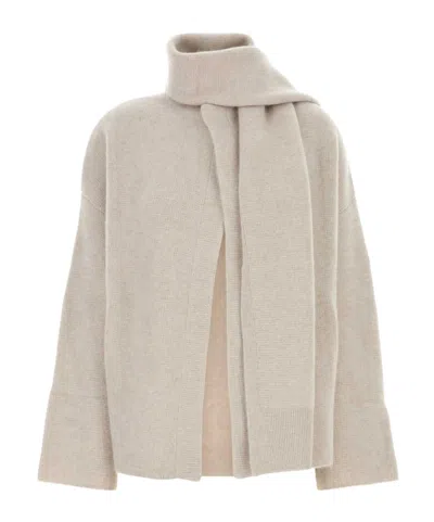 Le Kasha Cardigan Spain In Cashmere Sabbia Donna In Neutral