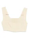 Le Kasha Square-neck Top In Gray