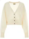 Le Kasha Cashmere Cropped Cardigan In Neutrals