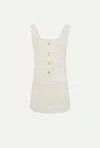 Le Kasha The Kasha Dress With Gold Coins In White
