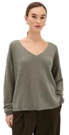 Le Kasha Tibet Cashmere Sweater Moss Green In Green