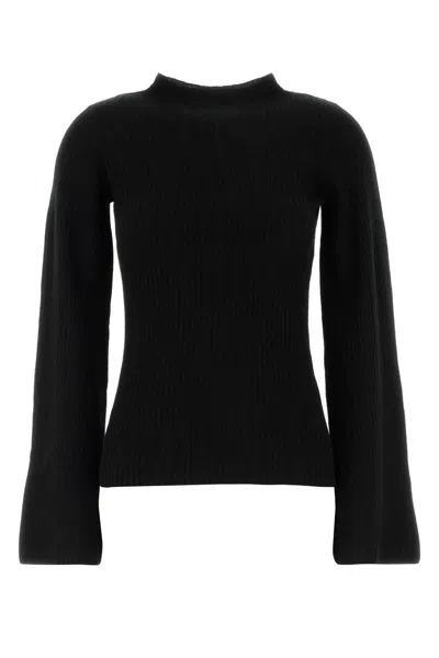 Le Kasha Utah Organic Cashmere Sweater In Black