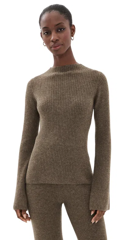 Le Kasha Utah Sweater Olive In Brown