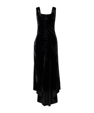 Le Kasha Gritti Velvet Maxi Dress In Black