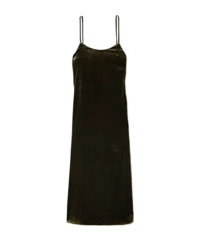 Le Kasha Velvet Midi Dress In Multi
