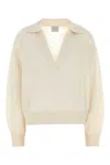 Le Kasha White Cashmere Oversize Jackson Sweater In Neutral
