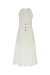 Le Kasha White Linen Jesmah Dress In White