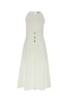 Le Kasha White Linen Jesmah Dress In White