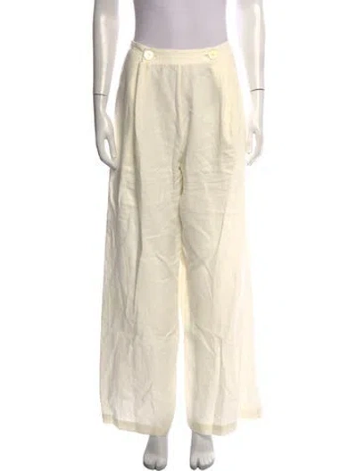 Pre-owned Le Kasha Wide Leg Pants In Neutrals