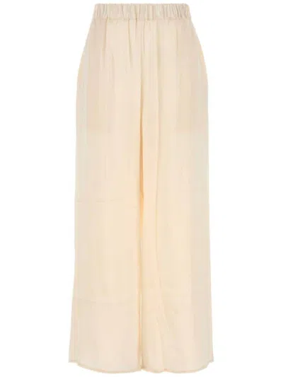 LE KASHA WIDE-LEG SILK TROUSERS