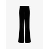 Le Kasha Womens Black San Polo Straight-leg Woven Trousers In Black