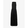 Le Kasha Womens  Valogano Sleeveless Stretch-knit Maxi Dress In Black