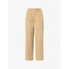 Le Kasha Womens  Vicence Straight-leg Cotton Corduroy Trousers In Brown