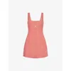Le Kasha Womens  Eissa Square-neck Linen Mini Dress