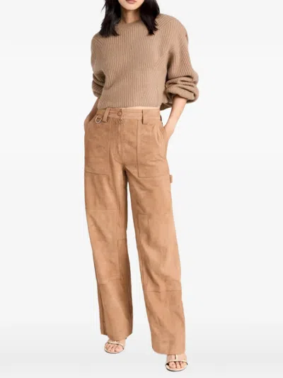 Le Kasha Yucutan Ribbed Sweater In Brown